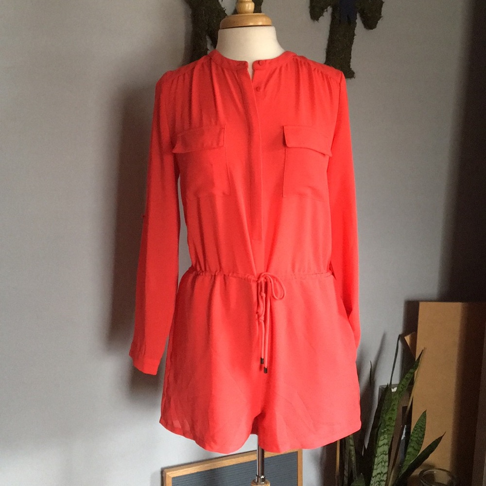 Adeline Rae | Wilma Crepe Red Romper